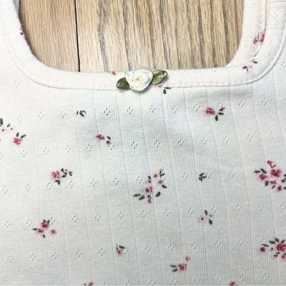 RSQ Tilly’s Girls Print Floral Rosette Crop Length Tee Size Large Girls Sizing - Picture 2 of 10